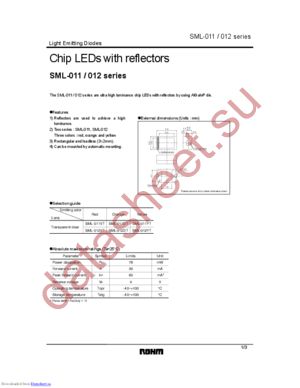 SML-011VT datasheet  