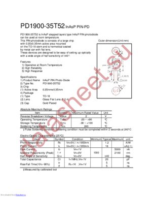PD1900-35T52 datasheet  