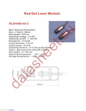 RLDH660-40-3 datasheet  