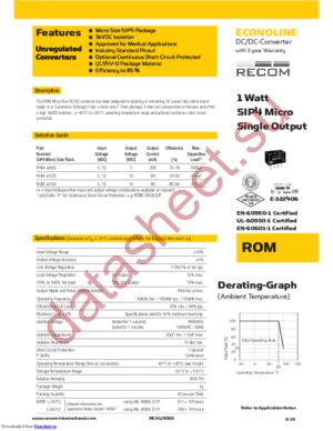 ROM-0515S/P datasheet  