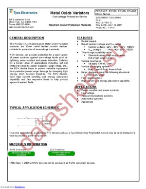 ROV20-820K-S-2 datasheet  