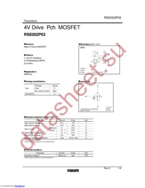 RSE002P03 datasheet  