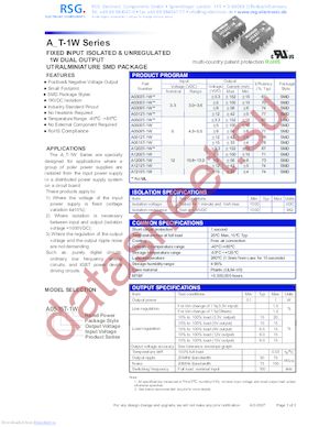 A1215T-1W datasheet  