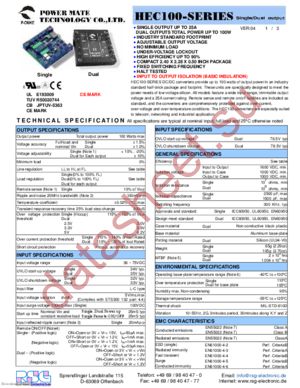 HEC100-48S15 datasheet  