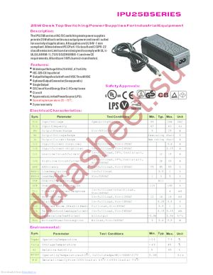 IPU25B-109 datasheet  