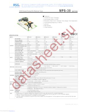 MPS-30-5 datasheet  