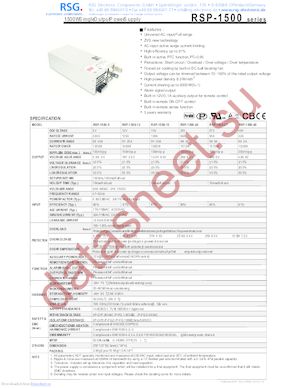 spv-1500 datasheet  