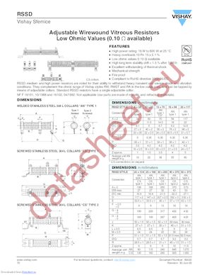 RSSD25168A10R0JB06 datasheet  