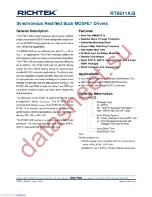 RT9611A datasheet  