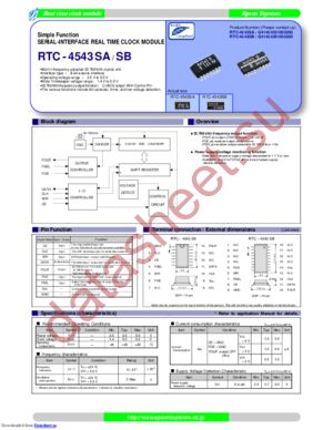 RTC-4543SB:B3 ROHS datasheet  