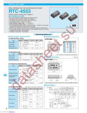 RTC-4553A-0 datasheet  