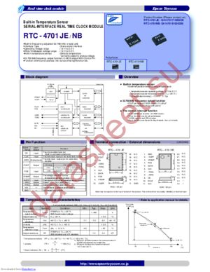 RTC-4701NB:B3 ROHS datasheet  