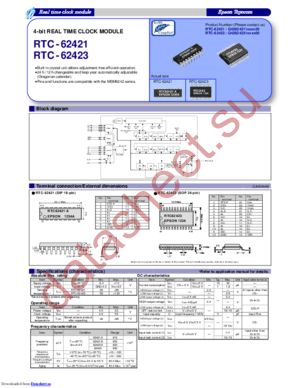 RTC-62423A datasheet  