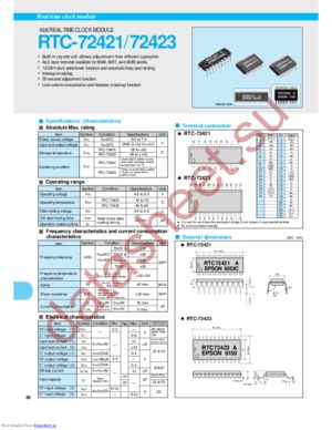 RTC-72421BS:RoHS datasheet  