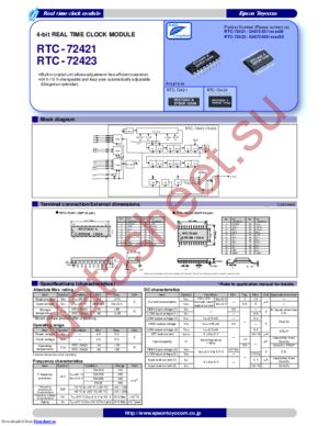 RTC-72423A3:ROHS datasheet  