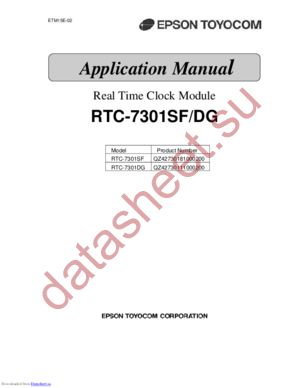 RTC-7301DG:BS ROHS datasheet  