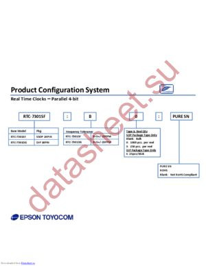 RTC-7301SF:B3 ROHS datasheet  