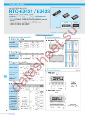 RTC-62423:A0:ROHS datasheet  