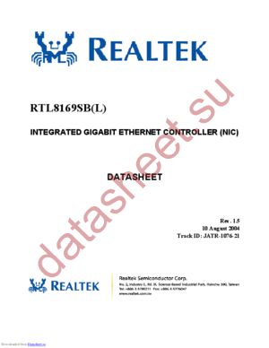 RTL8169SB datasheet  