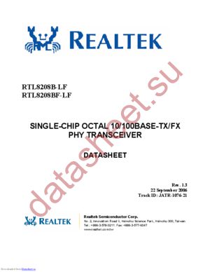 RTL8208B datasheet  