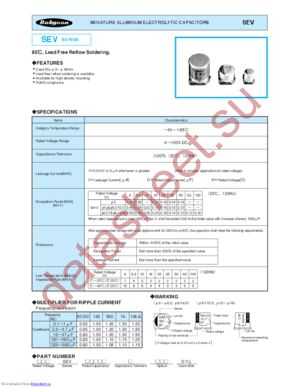 4SEV220M63X55 datasheet  