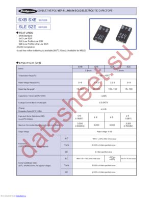 2.5SXE180M datasheet  