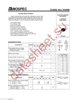 s16a30 datasheet  