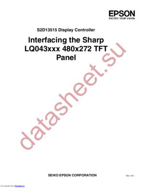 S1D13515F00A100 datasheet  