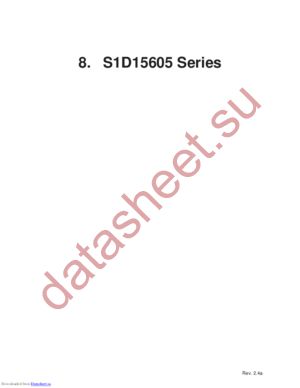 S1D15605D11E datasheet  