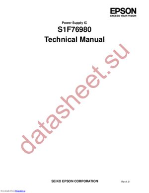 S1F76980F0 datasheet  