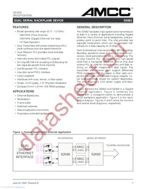 S2062 datasheet  