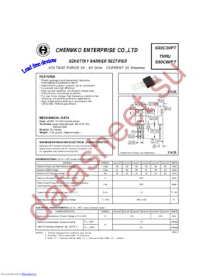 S30C30PT datasheet  