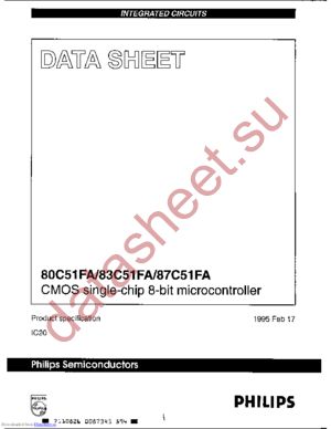 S80C51FA-5N40 datasheet  