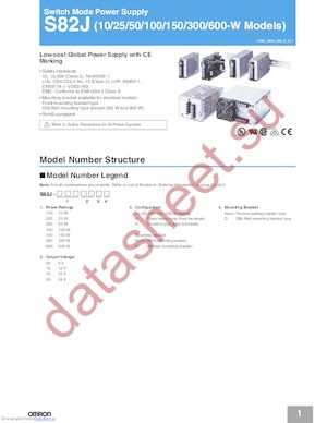 S82J-10015D datasheet  