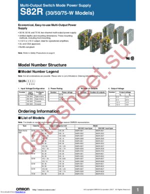 S82R-6521 datasheet  