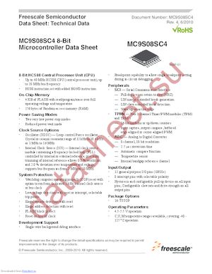 S9S08SC4E0MTG datasheet  