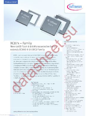 SAX-XC878LM-13FFA 5V AC datasheet  