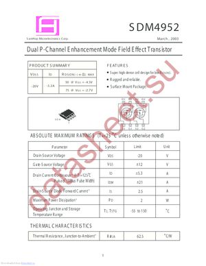 SDM9433 datasheet  