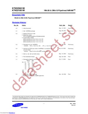 K7N323601M-Q(F)C25/20/16/1 datasheet  
