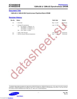 K7A403201B-QI14 datasheet  