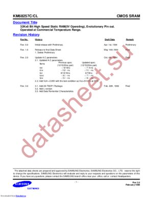 KM68257C/CL-12 datasheet  