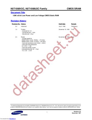 K6T1008V2C datasheet  