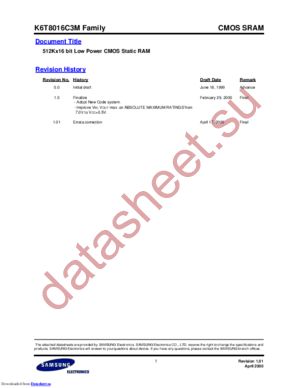 k6t8016c3m datasheet  