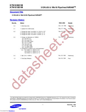 K7N161801M datasheet  