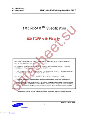 K7N403609B-PC200 datasheet  