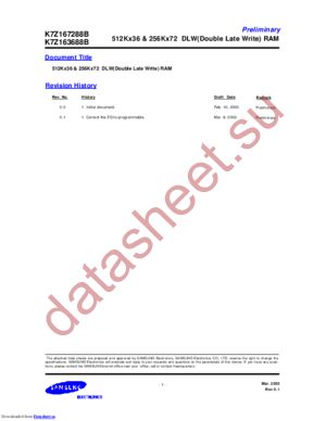K7Z163688B-HC350 datasheet  