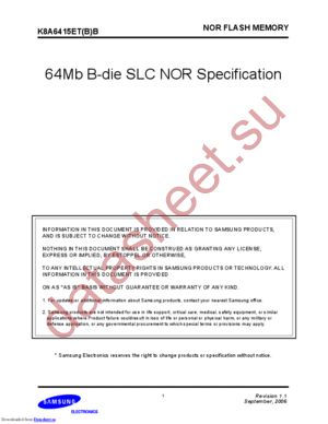 K8A6415ETB datasheet  