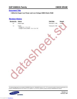 KM68FS1000AFI-10 datasheet  