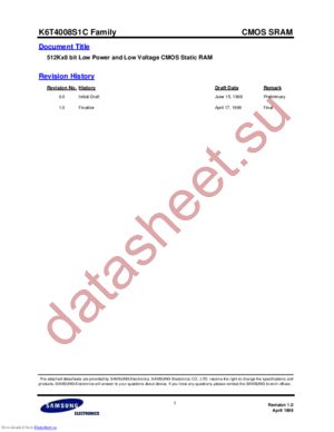 K6T4008S1C datasheet  