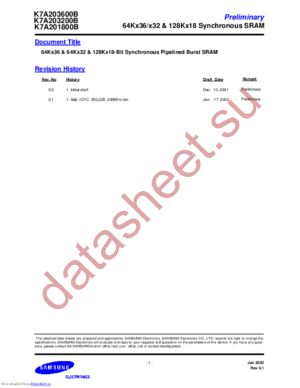 K7A203200B-QI14 datasheet  